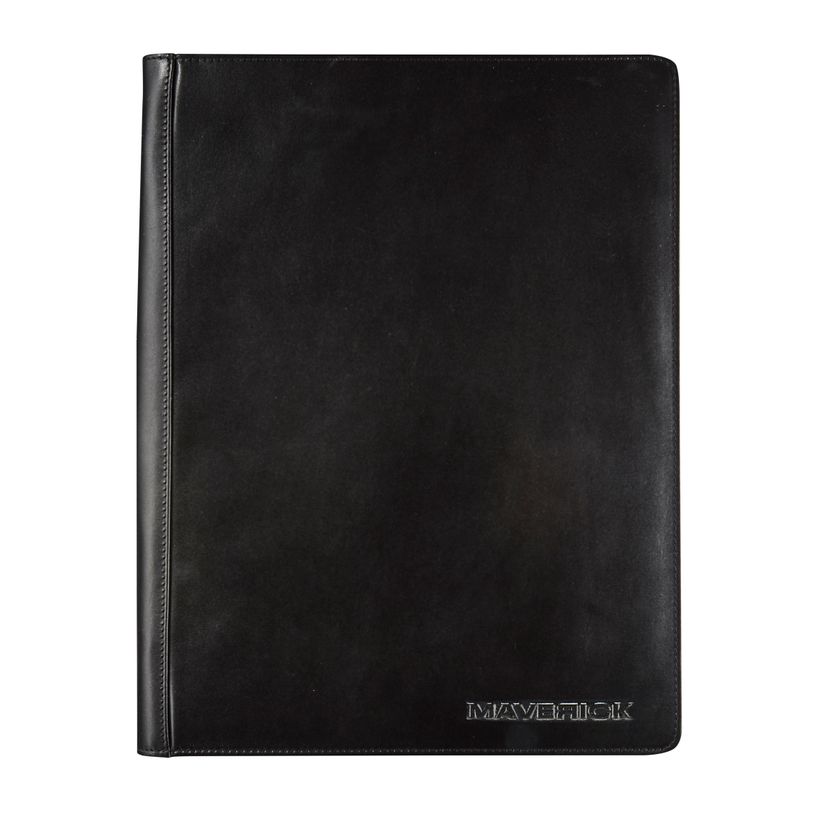 5413082194805-Maverick All Black - Conférencier A4 zippé avec bloc notes - noir--0