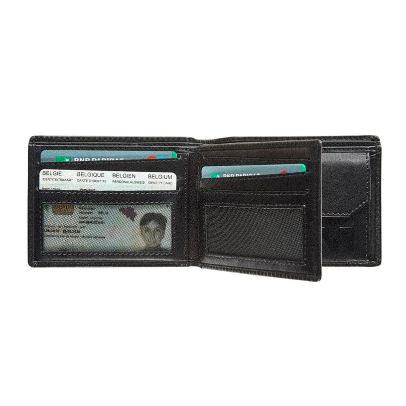 5413082194645-Maverick - Portefeuille à 2 volets anti-piratage avec compartiment à monnaie- cuir noir-P_405125048_2-1