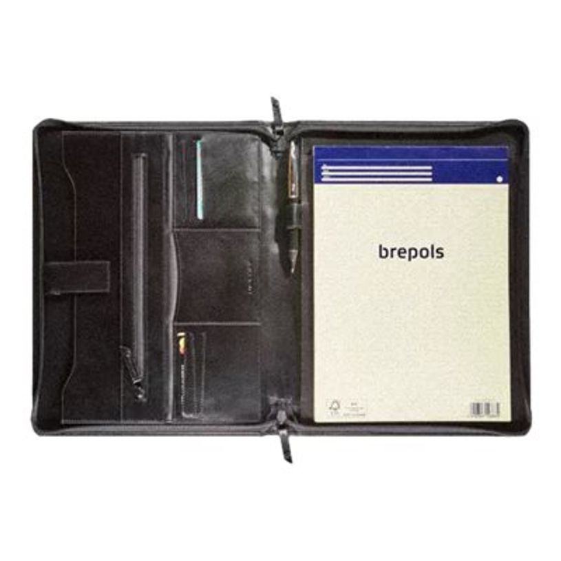 5413082194805-Maverick All Black - Conférencier A4 zippé avec bloc notes - noir-P_405125063_1-0