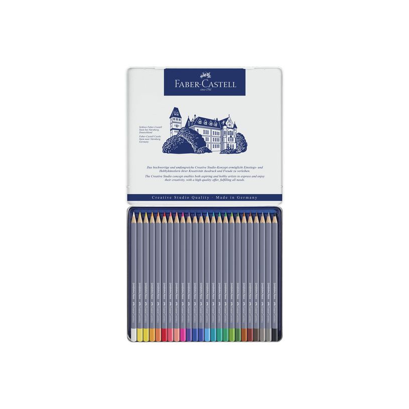 4005401146247-Faber-Castell Goldfaber Aqua - 24 Crayons de couleur aquarellables - couleurs assorties-P_405125090_1-0