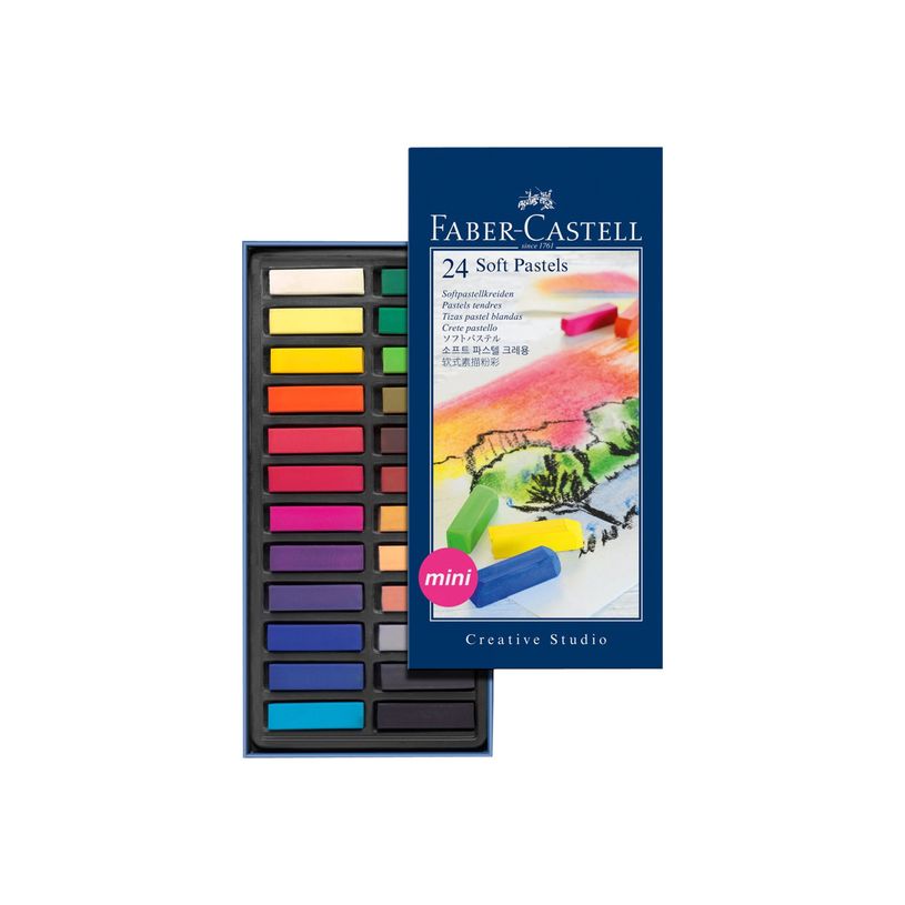 4005401282242-Faber-Castell - Boîte de 24 demi pastels tendres - couleurs assorties-P_405125094_1-0