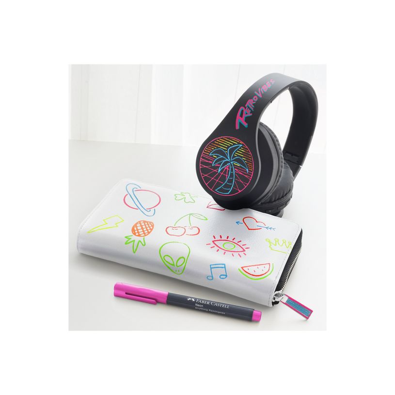 4005401608066-Faber-Castell - 6 Marqueurs toutes surfaces - couleurs néons assorties-P_405125097_2-4