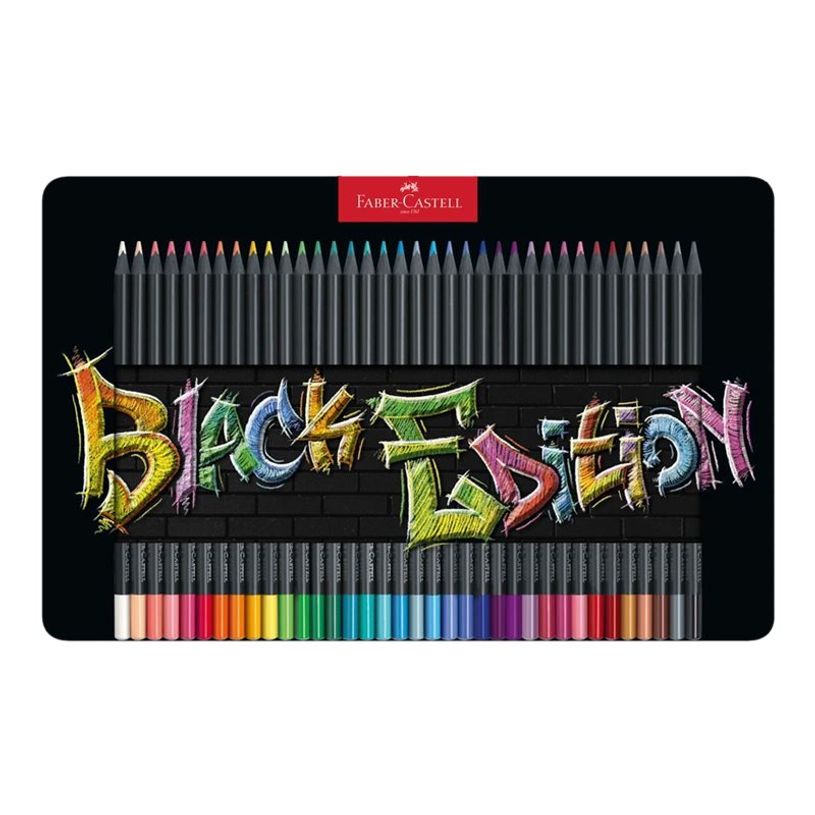 4005401164371-Faber-Castell Black Edition - 36 Crayons de couleur - couleurs brillantes assorties - boî-P_405125121_1-0