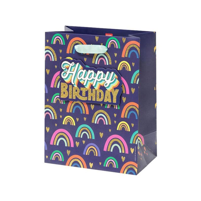 8054320561460-Legami - Sac cadeau moyen - 19 x 11,5 x 25 cm - anniversaire arc-en-ciel-P_405125136_1-0
