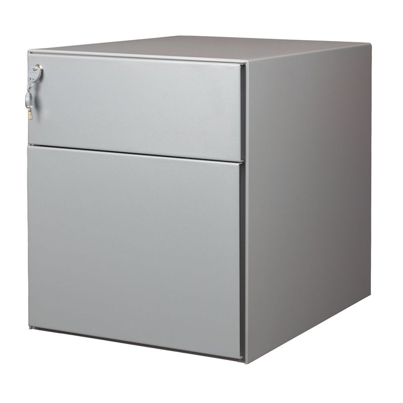 3700339991914-Caisson mobile métallique monobloc – 2 tiroirs - silver-P_405125380_3-2