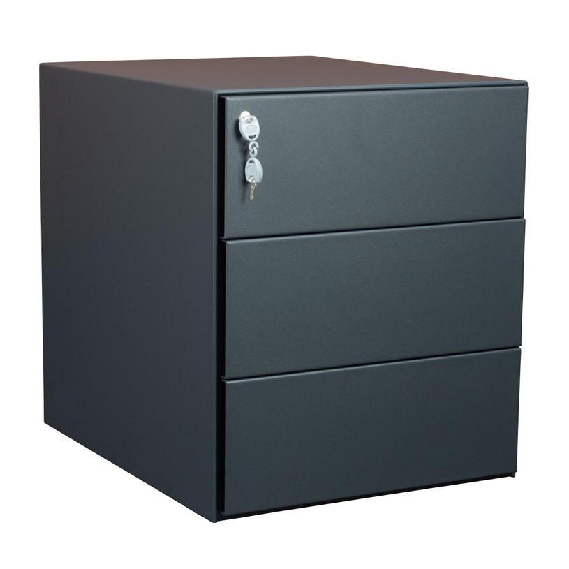 3700339991921-Caisson mobile métallique monobloc – 3 tiroirs - Anthracite-P_405125381_2-0
