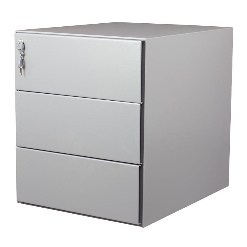 3700339991976-Caisson mobile métallique monobloc – 3 tiroirs - Silver-P_405125383_2-0
