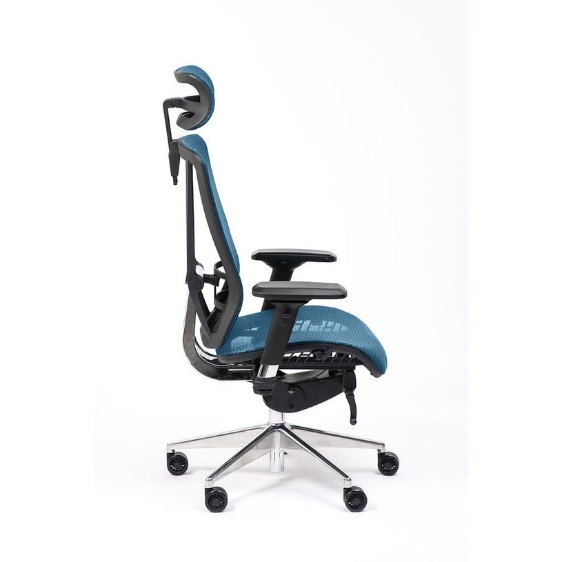 3701338802522-Fauteuil de bureau VASEAT - accoudoirs réglables - appui-tête intégré - bleu-P_405125423_2-1