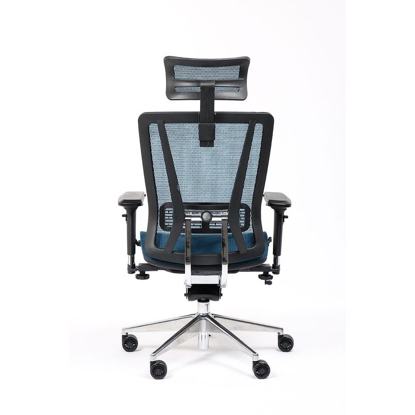 3701338802522-Fauteuil de bureau VASEAT - accoudoirs réglables - appui-tête intégré - bleu-P_405125423_4-3