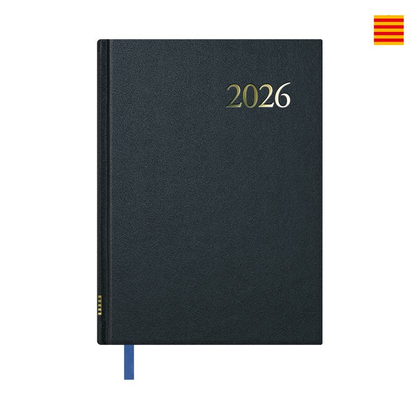 8421938111255-Agenda anual Segovia Setmana vista 14x20 Negre - Català--0