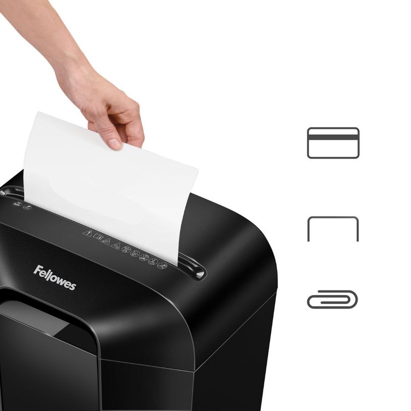 043859771103-Fellowes Powershred LX50 - Destructeur de documents coupe croisée - P-4--3
