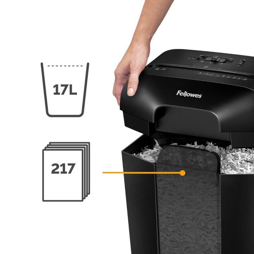 043859771103-Fellowes Powershred LX50 - Destructeur de documents coupe croisée - P-4--4