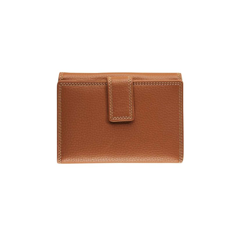 5413082210017-Porte-monnaie fermeture à bouton avec 4 poches fenêtres Dakota - cognac - label M-P_405127117_1-0