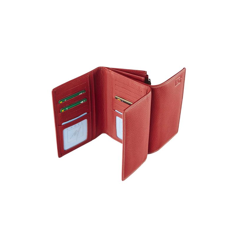 5413082210109-Porte-monnaie double fermeture éclair Dakota - rouge - label M-P_405127120_2-1