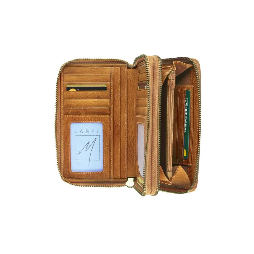 5413082210192-Porte-monnaie double fermeture éclair Savannah - cognac - label M-P_405127146_2-1
