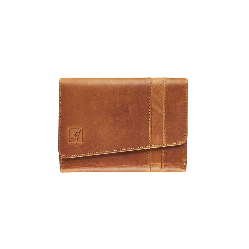 5413082210475-Porte-monnaie fermeture à bouton avec 3 poches fenêtres Florence - cognac - label M-P_405127169_1-0