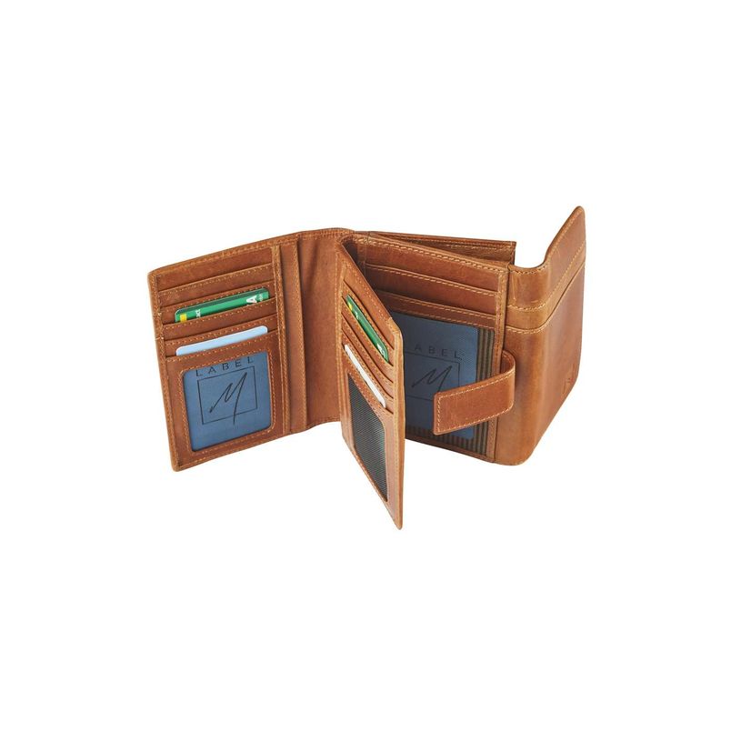 5413082210475-Porte-monnaie fermeture à bouton avec 3 poches fenêtres Florence - cognac - label M-P_405127169_2-1