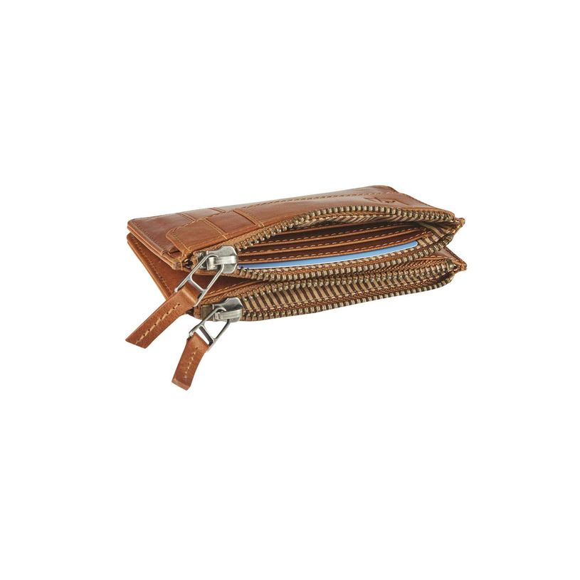 5413082210482-Porte-monnaie double cuir avec pochette cartes Florence - cognac - label M-P_405127170_2-1