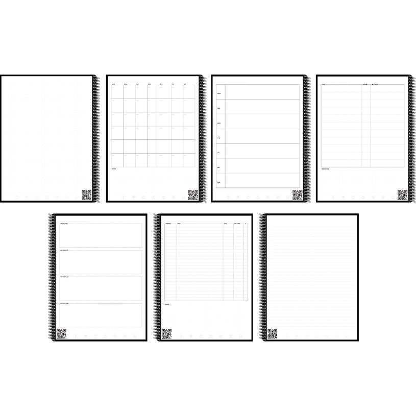 0850015045103-Rocketbook Fusion Executive - Carnet de notes connecté - 42 pages réutilisables - A5 - n-P_405127355_3-2