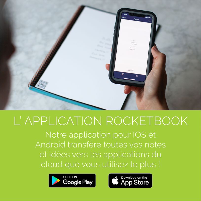 0850015045103-Rocketbook Fusion Executive - Carnet de notes connecté - 42 pages réutilisables - A5 - n-P_405127355_4-3