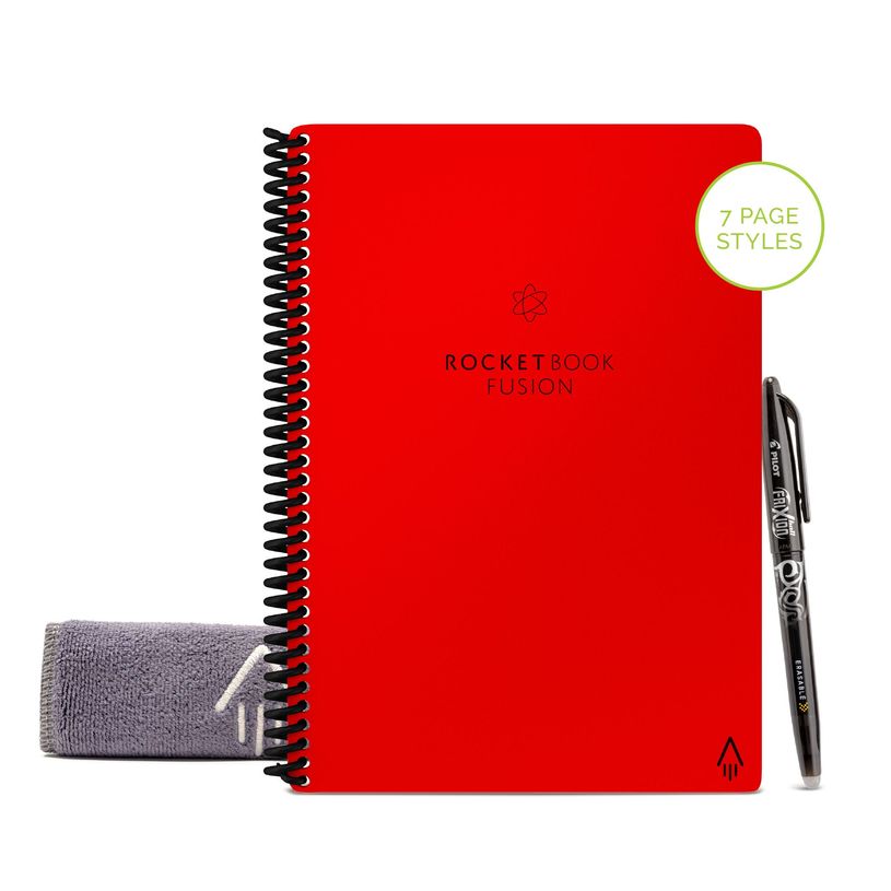 3086123708006-Rocketbook Fusion Executive - Carnet de notes connecté - 42 pages réutilisables - A5 - r-P_405127361_1-0