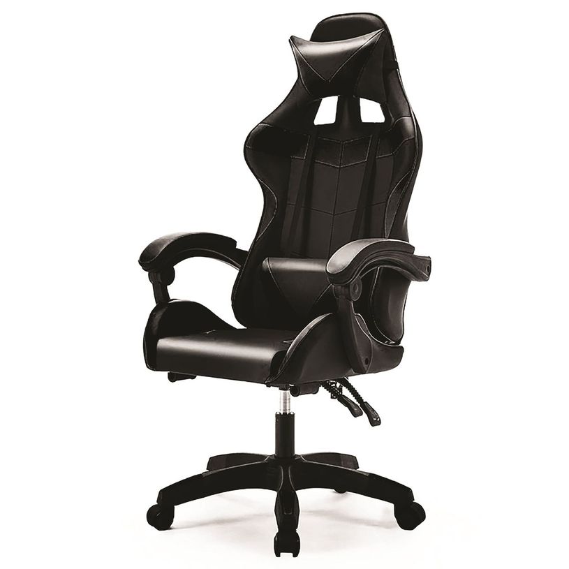3662313014760-Fauteuil gamer sport TX - accoudoirs fixes - appui-tête intégré - noir-P_405127426_2-1