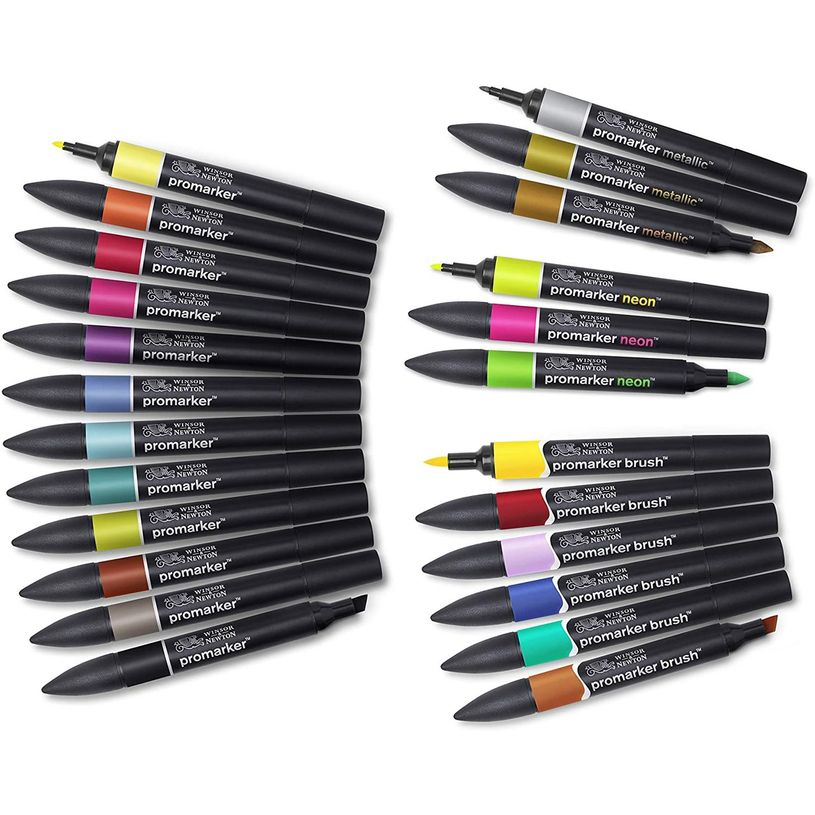 0884955043363-ProMarker - Pack de 25 marqueurs - mix brush metallic neon-P_405127624_3-2