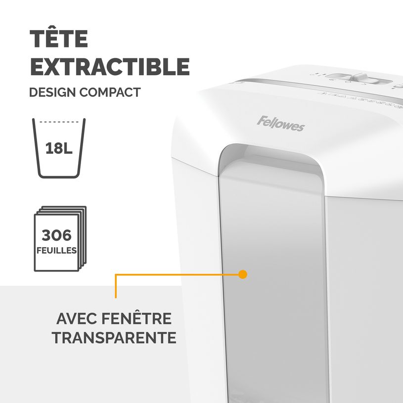 0043859771110-Fellowes PoF2:F21wershred LX70 - Destructeur de documents coupe particules - P-4-P_405127681_5-2