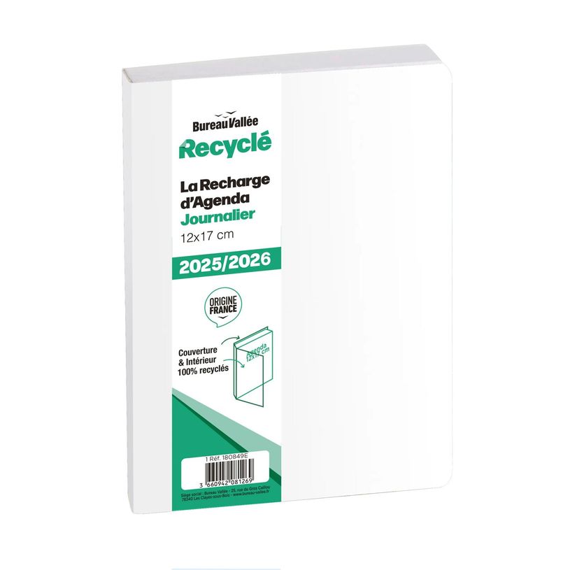 3660942081269-Bureau Vallée Recyclé - Recharge d'Agenda - 1 jour par page - 12 x 17 cm-P_405127926_1-0