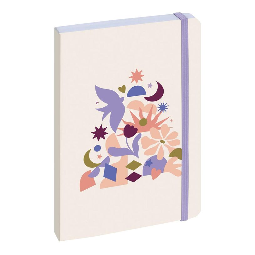 3660942085168-Agenda Floral - 1 jour par page - 10 x 15 cm - bleu - Exacompta--0