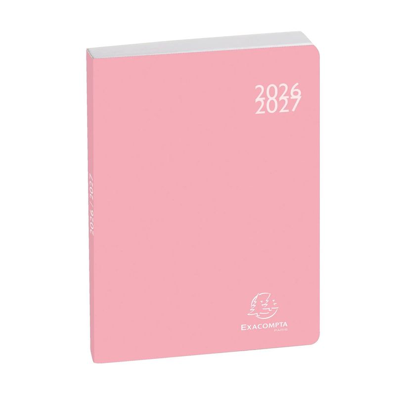 3660942073462-Agenda Soft Harmony - 1 jour par page - 12  x 17 cm  - Rose - Exacompta--0