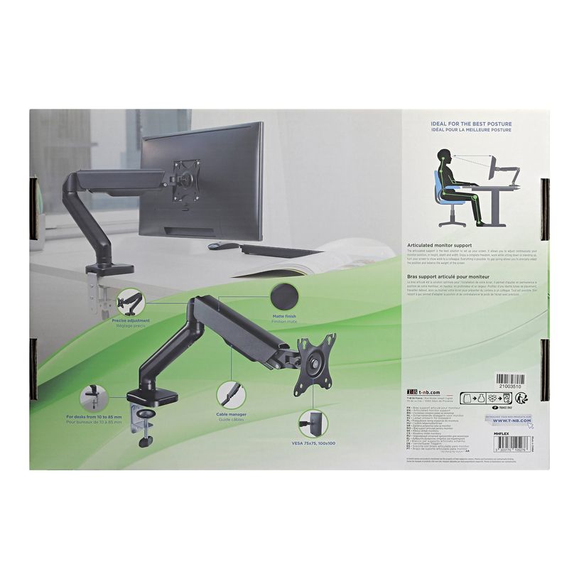 3303170105276-T'nB - kit de montage - Bras porte-écran simple - noir-P_405128366_3-12