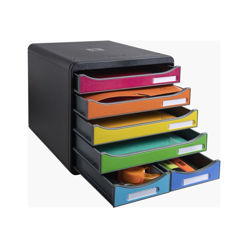 9002490312794-Exacompta Iderama - Module de classement 6 tiroirs - arlequin, black housing-P_405128414_3-2