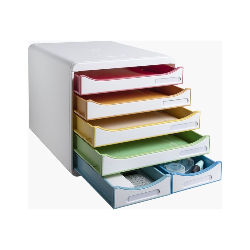 9002493312913-Exacompta Black Office - Module de classement 6 tiroirs - blanc/arlequin-P_405128415_4-3