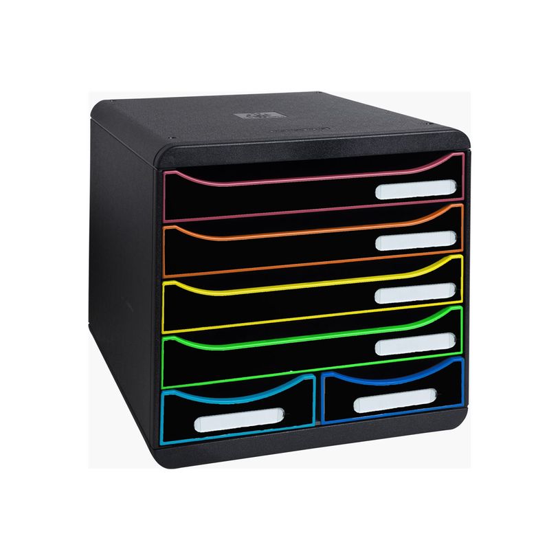 9002492312914-Exacompta Office Big Box - Module de classement 6 tiroirs - noir arlequin-P_405128416_2-1