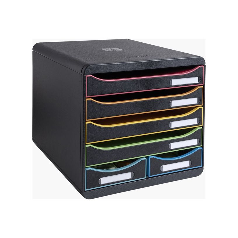 9002492312914-Exacompta Office Big Box - Module de classement 6 tiroirs - noir arlequin-P_405128416_3-2