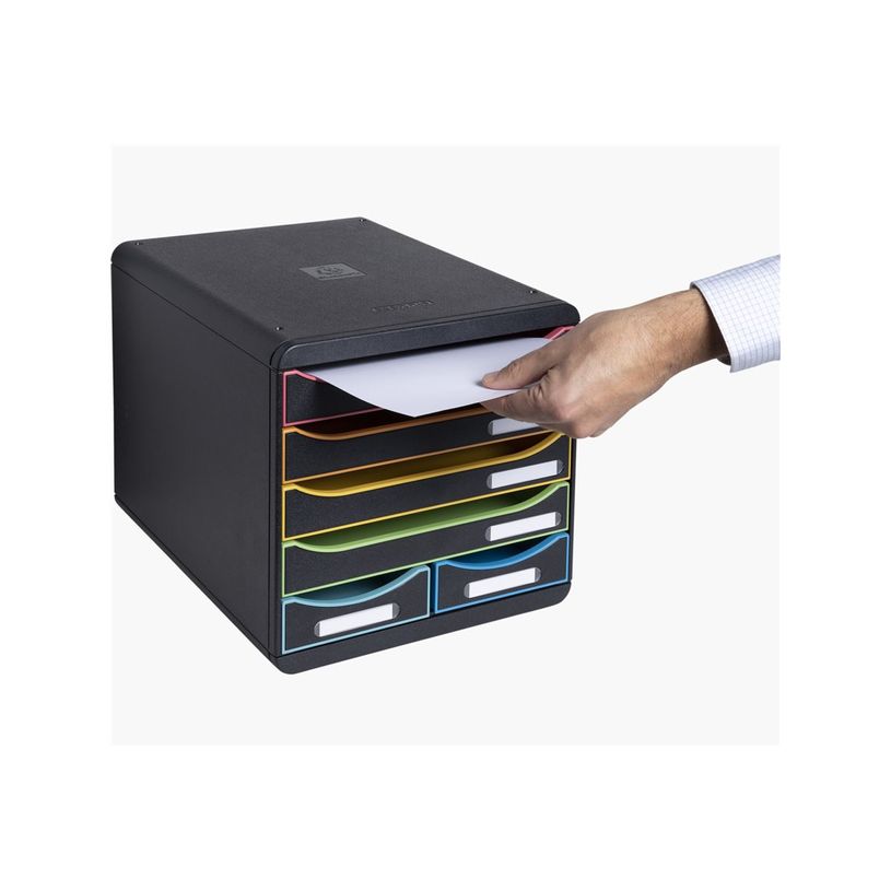 9002492312914-Exacompta Office Big Box - Module de classement 6 tiroirs - noir arlequin-P_405128416_7-6