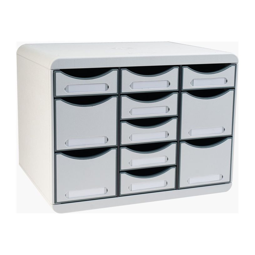 9002492313744-Exacompta Office Store-Box Multi - Module de classement 11 tiroirs - gris clair-P_405128419_3-2