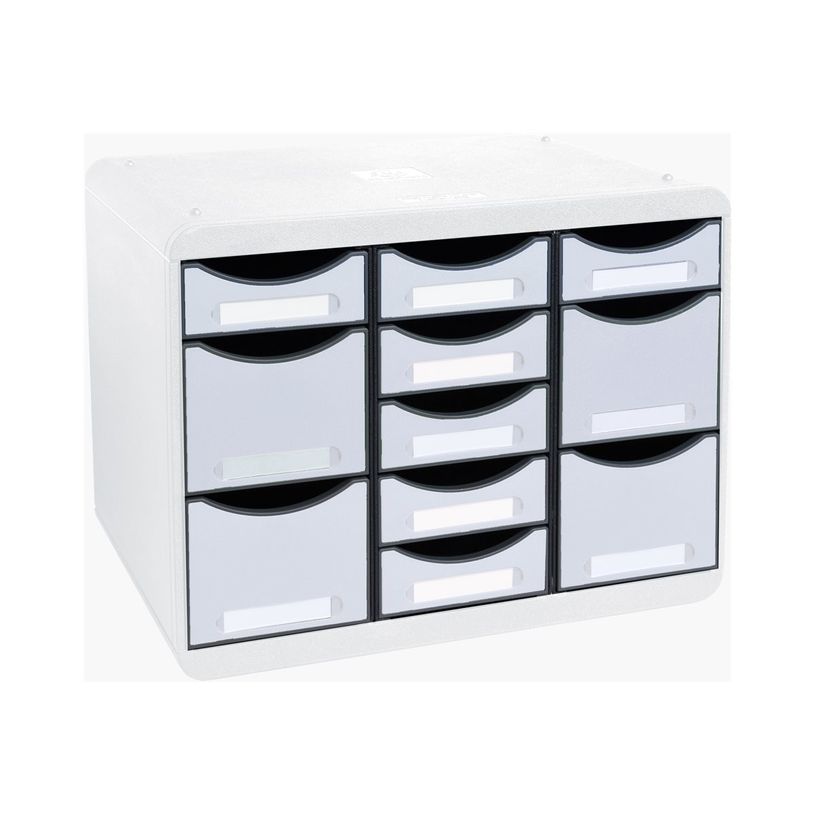 9002492313744-Exacompta Office Store-Box Multi - Module de classement 11 tiroirs - gris clair-P_405128419_4-3