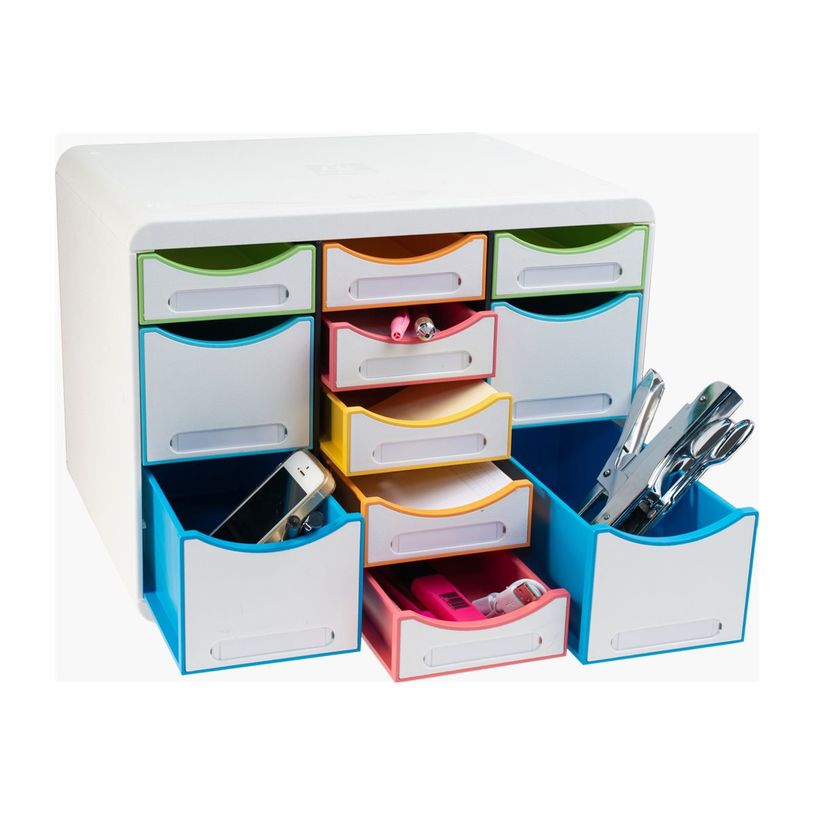 9002490313913-Exacompta Black Office - Module de classement 11 tiroirs - blanc/arlequin-P_405128421_5-4