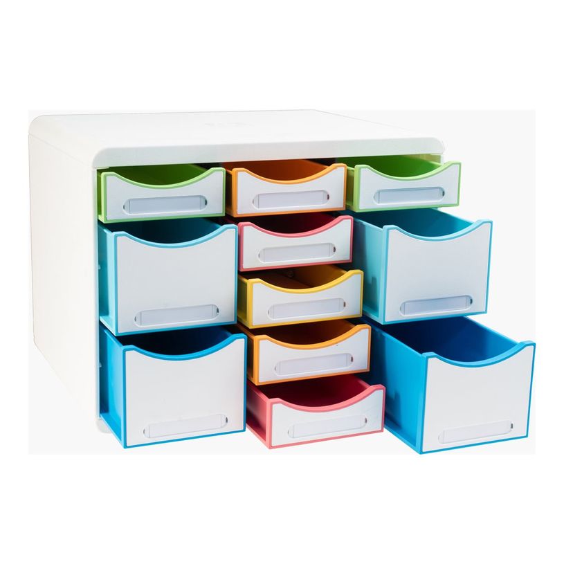 9002490313913-Exacompta Black Office - Module de classement 11 tiroirs - blanc/arlequin-P_405128421_6-5