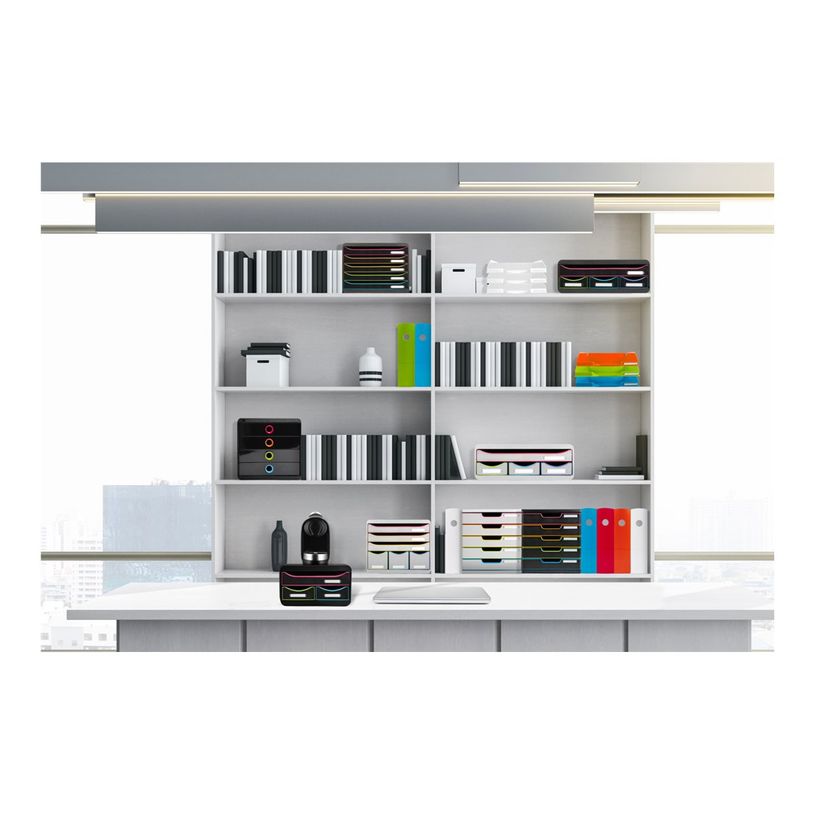 9002499313914-Exacompta Black Office - Module de classement 11 tiroirs - noir/arlequin-P_405128422_3-2