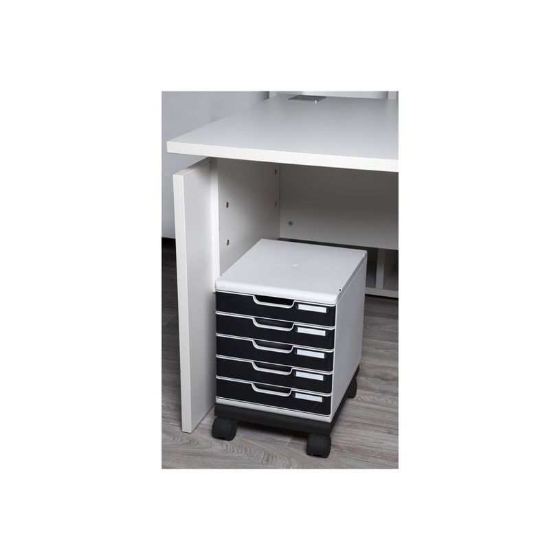 9002491326714-Exacompta Office - Roulettes pour armoire à tiroirs - noir-P_405128423_4-4