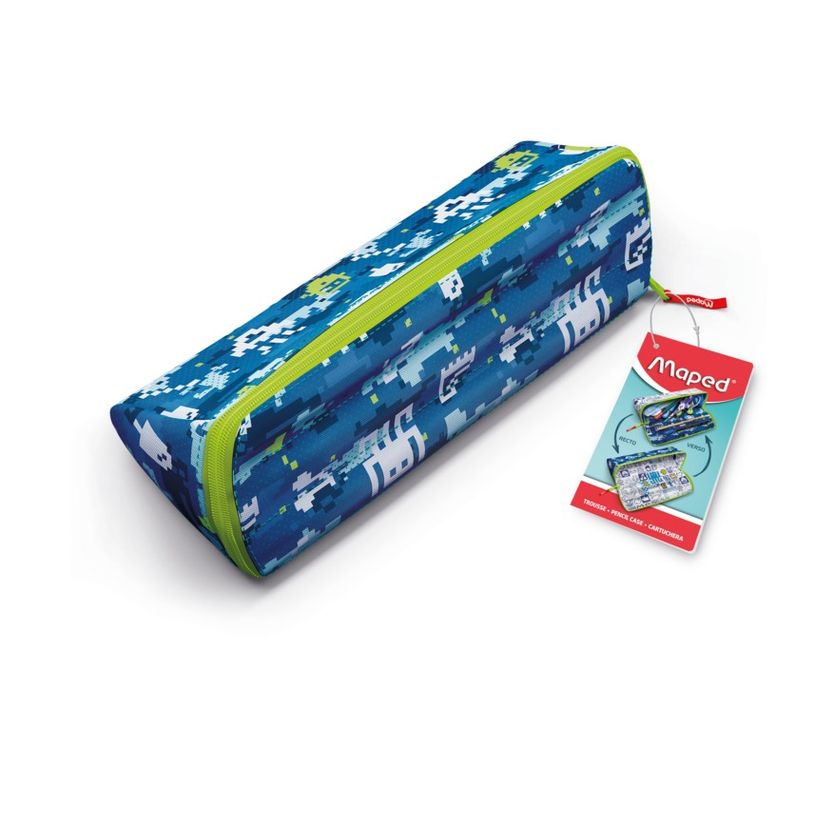 3154149319077-Maped - Trousse à ouverture XXL Motif - pixel bleu - réversible et personnalisable-P_405128514_2-0