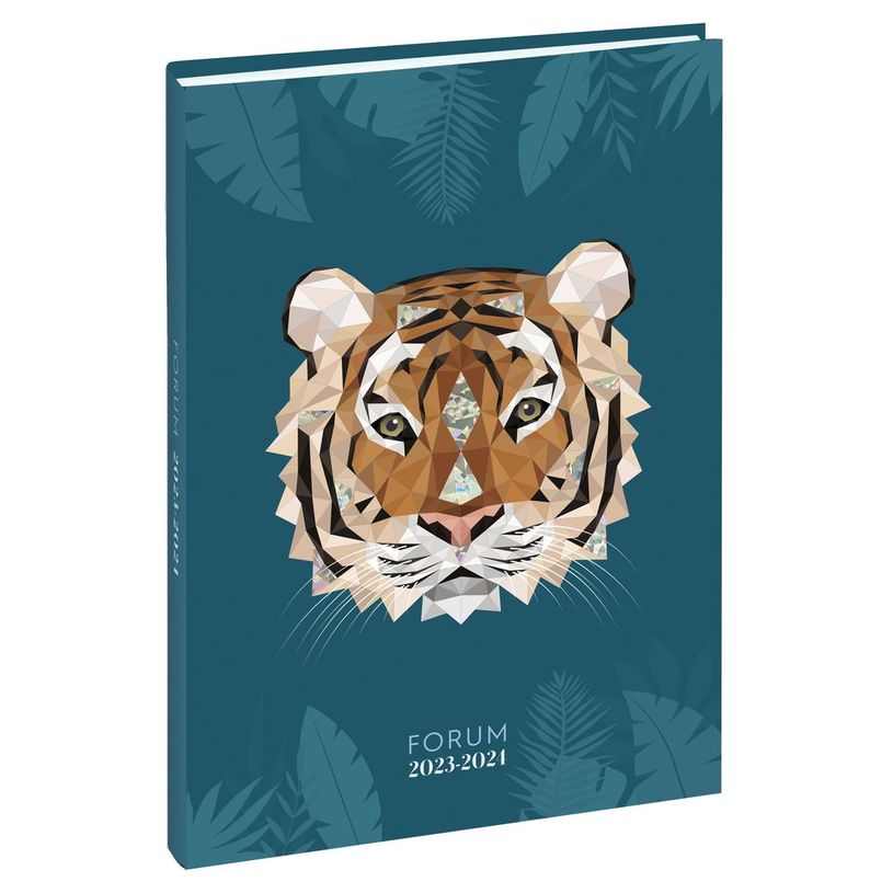 3660942079877-Agenda Safari - 1 jour par page - 12,5 x 17,5 cm - tigre - Exacompta-P_405128554_1-0