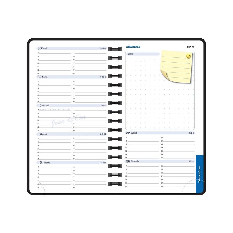 3660942076029-Agenda Lady Color Design - 1 semaine sur 2 pages - 9 x 16 cm - disponible dans différente-P_405128567_1-5