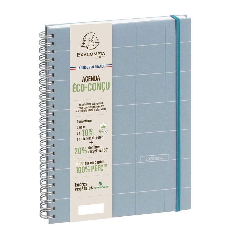 3660942081320-Agenda Casual - 1 semaine sur 2 pages - 16 mois - 15 x 21 cm - bleu clair - Exacompta-P_405128577_2-1