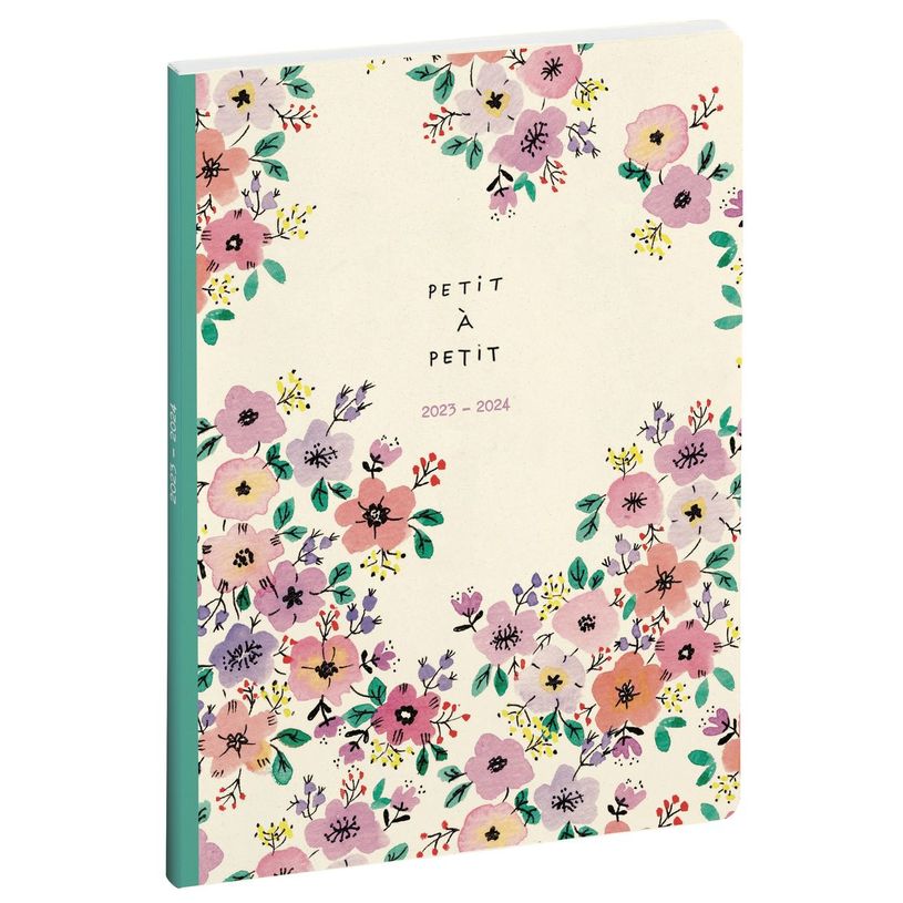 3660942080101-Agenda Green by Julie Adore - 1 semaine sur 2 pages - 16 mois - 15 x 21 cm - mauve - Exaco-P_405128592_1-0