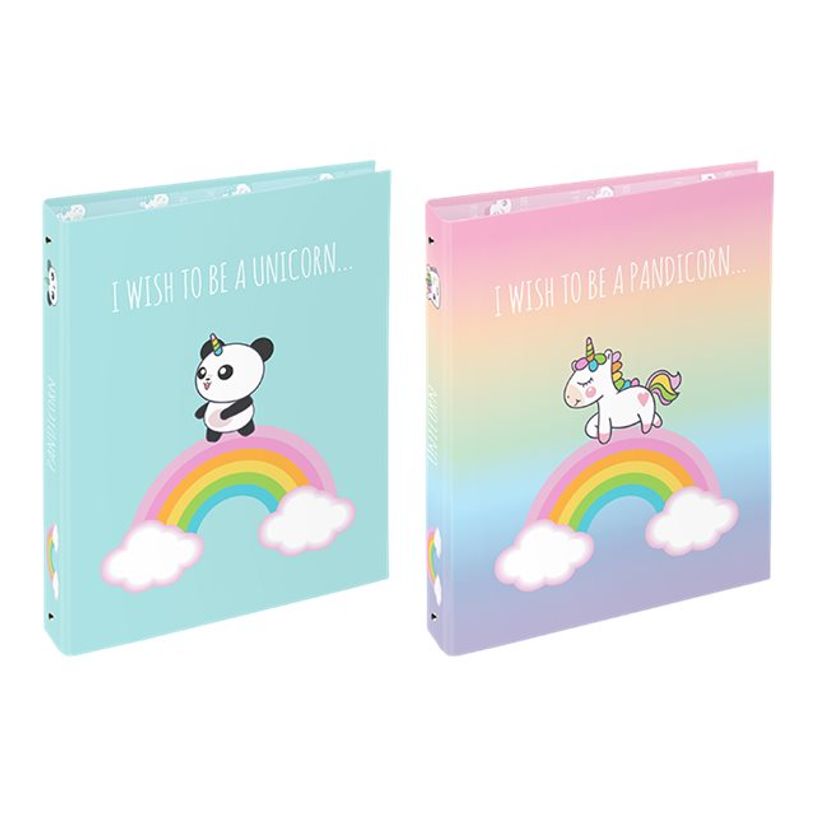 3135252003497-Viquel - classeur à anneaux - A4 - pour 250 feuilles - licorne-P_405128635_1-0
