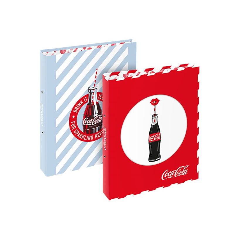 3135258003507-Viquel - classeur à anneaux - A4 - pour 250 feuilles - Coca-Cola-P_405128637_1-0